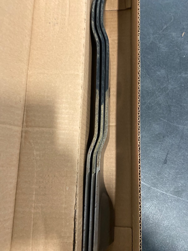 Photo 3 of Lawn Mower Blades Replacement for Hustler 54" Mower Blades Raptor SD Fastrak Super Z Replaces 797696 601124 561133B (3Pack)-Enhanced Cutting Efficiency