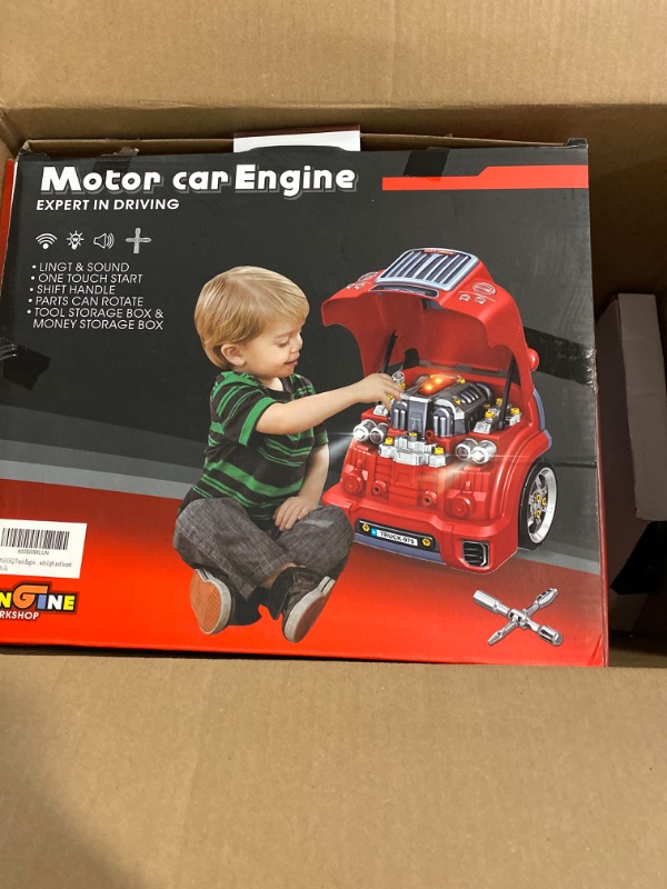 Photo 2 of Interactive Truck Engine Toy with Removable Parts - Lights, Sounds, and Fun for Young Mechanics -Unleash their Creativity and Motor Skills with this Truck Engine Toy- Ideal Gift for 3-5-Year-Old Boys