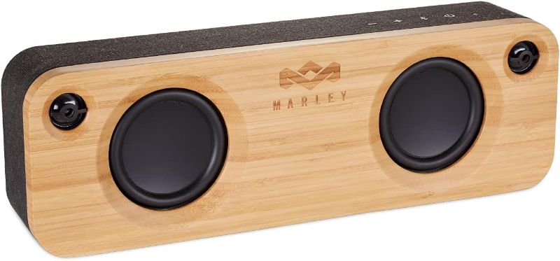 Photo 1 of House of Marley - Get Together Bluetooth Portable Bluetooth Speaker and Audio System - 3.5 Woofer & 1 Tweeters, 30m Wireless Range, 8 Hour Playtime, Sustainably Crafted, Signature Black