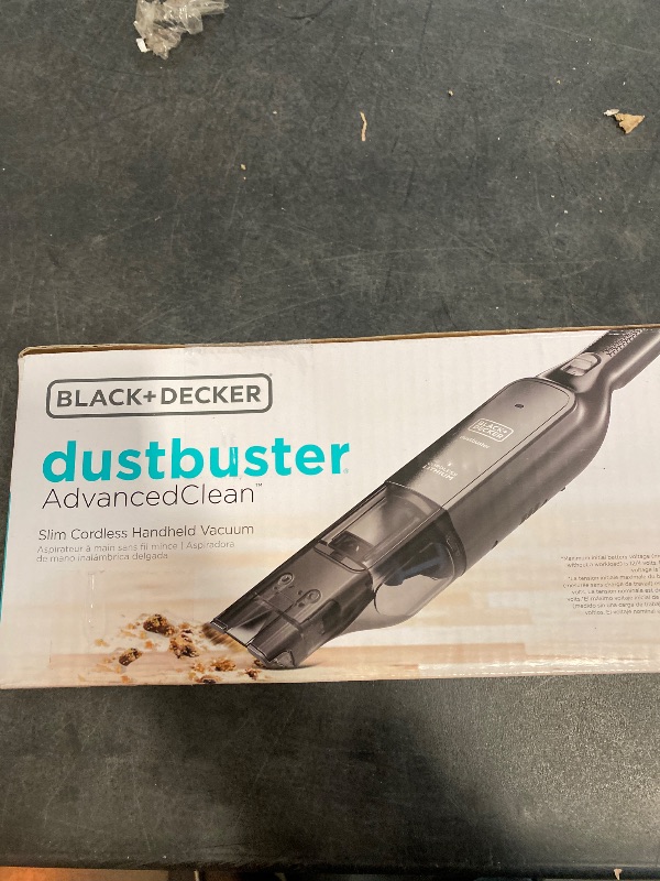 Photo 3 of BLACK+DECKER dustbuster® AdvancedClean™ Slim Cordless Hand Vacuum, 12V Max (HLVC320J01)