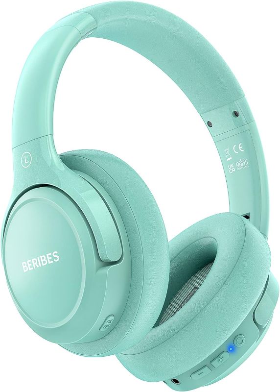 Photo 1 of BERIBES Bluetooth Headphones Over Ear, 65H Playtime and 6 EQ Music Modes Wireless Headphones with Microphone, HiFi Stereo Foldable Lightweight Headset, Deep Bass for Home Office Cellphone PC Ect.