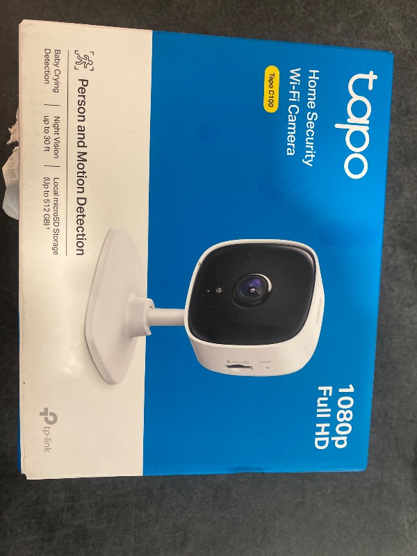 Photo 3 of TP-Link Tapo C100 1080p Indoor Wi-Fi Security Camera with Night Vision