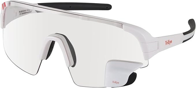 Photo 1 of Eyewear Cycling Glasses with Integrated Rearview Mirror for Men & Women - UV 400 - Left Side Mirror Cycling Glasses