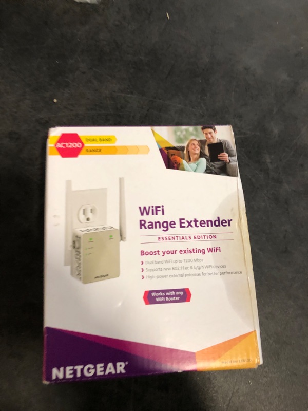 Photo 3 of NETGEAR Wi-Fi Range Extender EX6120 - Coverage Up to 1500 Sq Ft and 25 Devices with AC1200 Dual Band Wireless Signal Booster & Repeater (Up to 1200Mbps Speed), and Compact Wall Plug Design, White