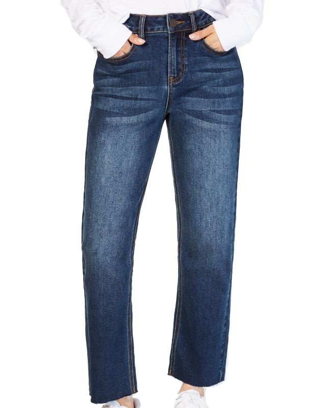 Photo 1 of Size 1 Jeans Junior Straight High-Rise Ankle Stretch 