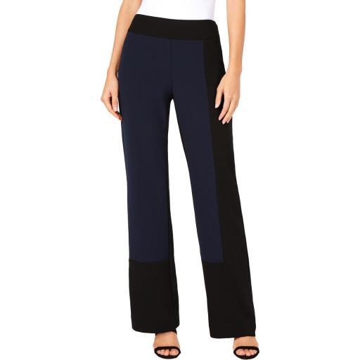 Photo 1 of Size 2 I-n-c Womens Colorblocked Casual Wide Leg Pants, Style # 100044190