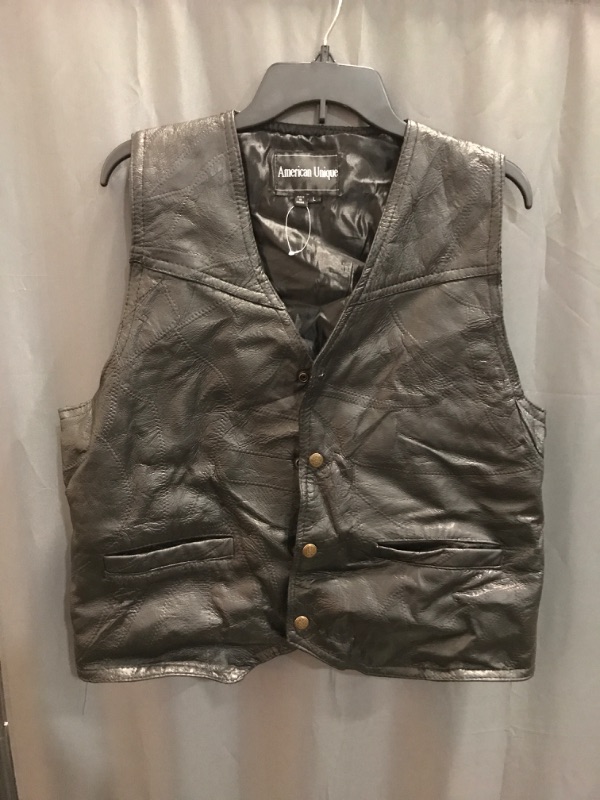 Photo 1 of Large Black Leather vest