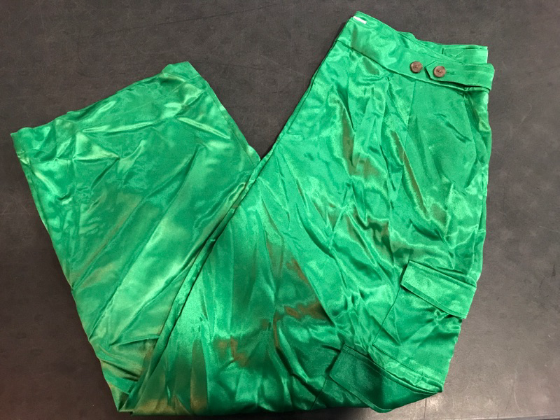 Photo 1 of Size 17 Women Green Silkey Dress Wide Leg Pants 