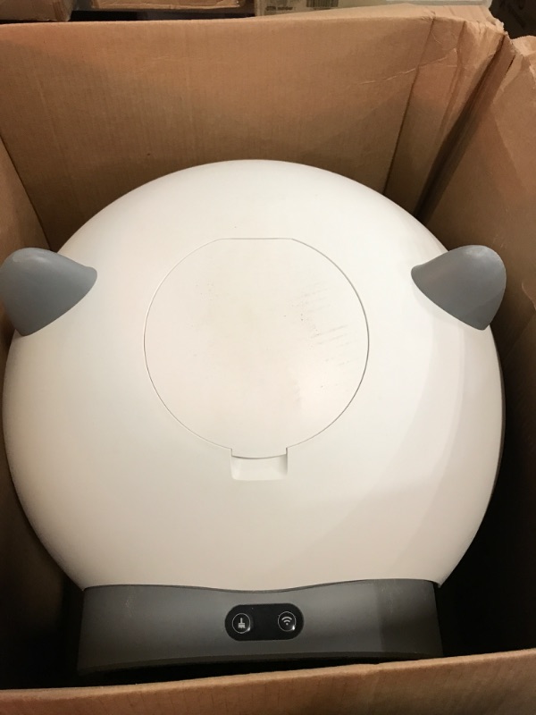 Photo 1 of Self Cleaning Cat Litter Box - 80L Large Automatic Litter Box, Multi cat can use, 1 Roll Garbage Bags, App Control, Automatic Cat Litter Box Self Cleaning, aWhite