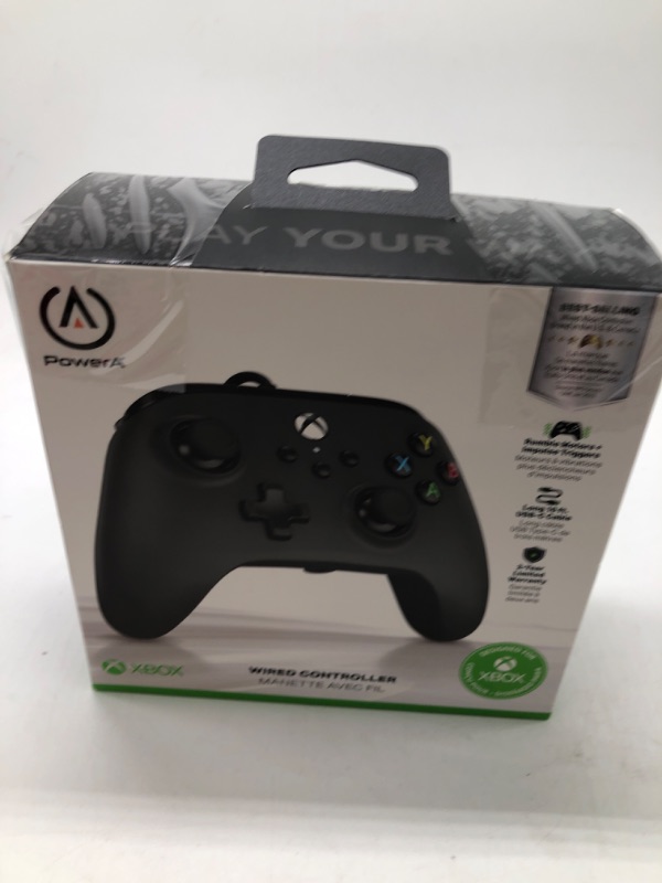 Photo 1 of PowerA Wired Controller for Xbox Series X|S - Black
