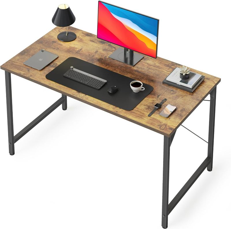 Photo 1 of CubiCubi Computer Desk, 40 inch Home Office Small Desk, Modern Simple Style PC Table for Home, Office, Study, Writing, Vintage Brown
