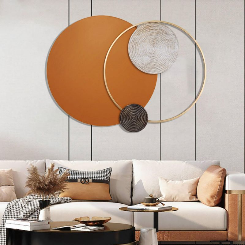 Photo 1 of DESYIFO Metal Wall Art 42.5"*30" Metal Wall Decor for Living Room Large 3D Boho Wall Decor - Stock Image Is Slightly Lighter Then Actual Product Look At 2ed Photo