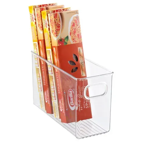 Photo 1 of iDesign Linus Rectangle Pantry Bin - Clear - 4" x 10" x 6" h
