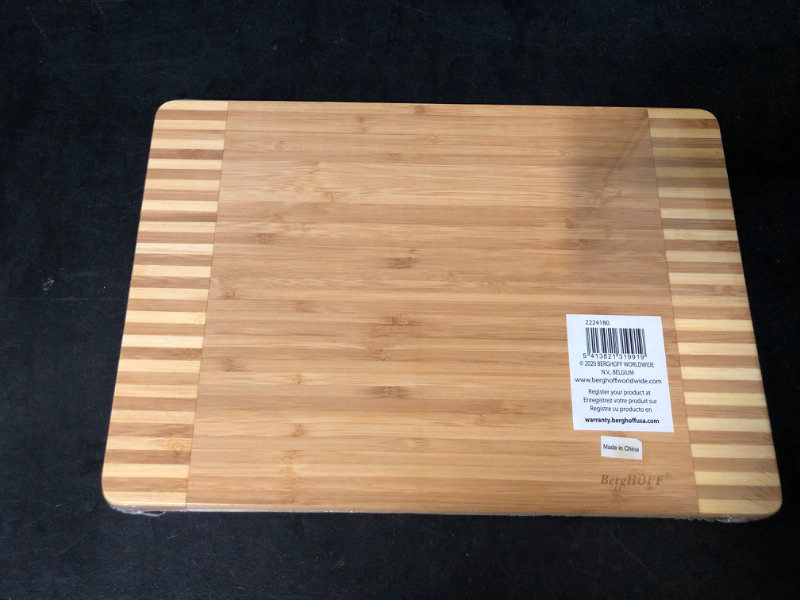 Photo 2 of BergHOFF Bamboo Rectangle 13"x9" Cutting Board, One Size, Brown
