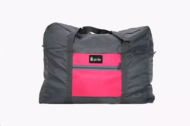 Photo 1 of Go Far Compact Foldable Pocket Travel Bag for Business and Personal Travel PINK