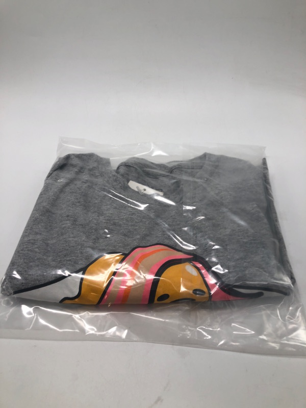 Photo 3 of Heather Gray Small Men's Sanrio Gudetama Short Sleeve Graphic T-Shirt - 
