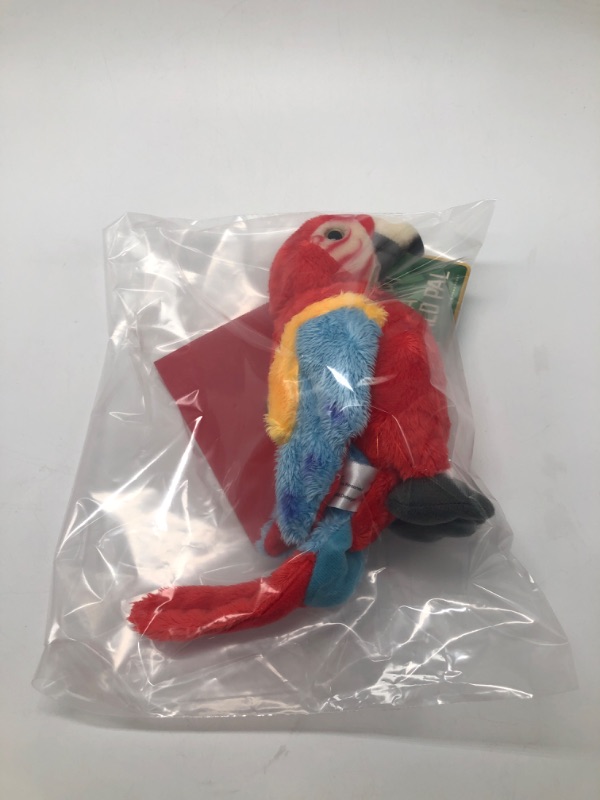 Photo 2 of FAO Schwarz Adopt a Wild Pal Parrot Plush (Red)
