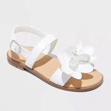 Photo 1 of Kids' Size  4 Melody Ankle Sandals - Cat & Jack White