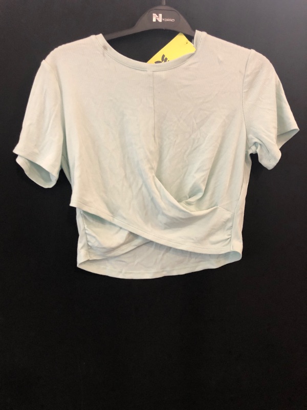 Photo 2 of Girls'  XL  Soft Ribbed T-Shirt - All in Motion™ Mint Green 