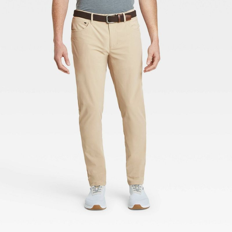 Photo 1 of Men's 34x32  Golf Slim Pants - All in Motion™ Khaki 