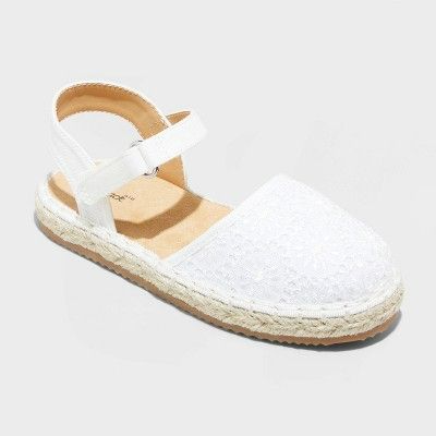 Photo 1 of 12T Toddler Holly Jute Espadrille Sandals - Cat & Jack™ White
