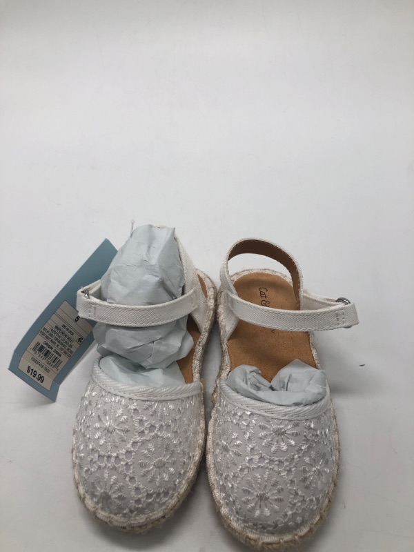 Photo 2 of 5T Toddler Holly Jute Espadrille Sandals - Cat & Jack™ White
