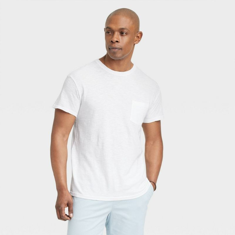 Photo 1 of XXL Men's Short Sleeve Crewneck T-Shirt - Goodfellow & Co™ White 
