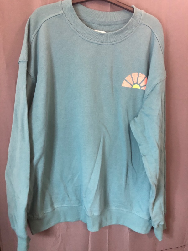 Photo 2 of Large Men's Crewneck Pullover Sweatshirt - Goodfellow & Co™ Light Blue 
