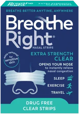 Photo 1 of Breathe Right Extra Strength Nasal Strips, 72 Strips
