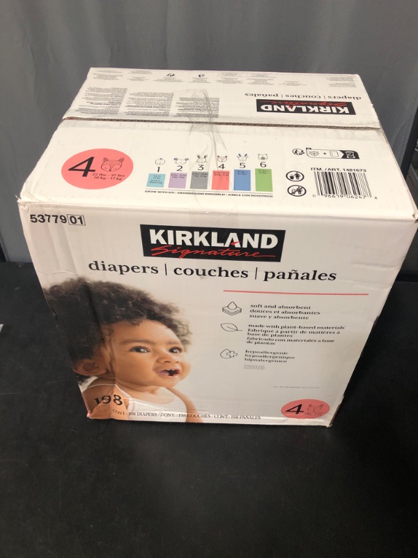 Photo 2 of Kirkland Signature Diapers, Size 4, 198 ct
