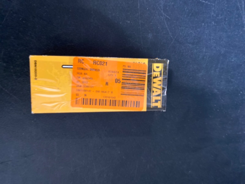 Photo 2 of Dewalt 2 in. x 18-Gauge Metal Brad Nails (2500 per Pack)
