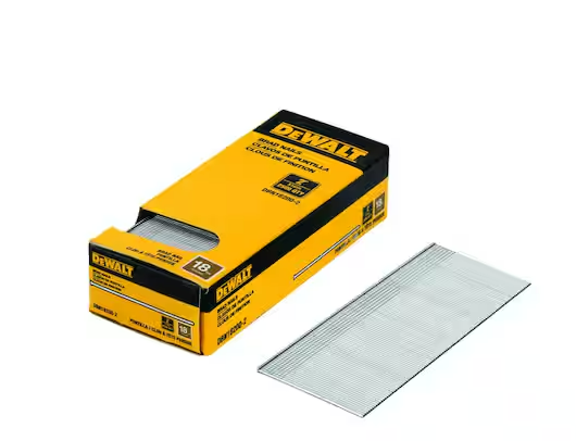 Photo 1 of Dewalt 2 in. x 18-Gauge Metal Brad Nails (2500 per Pack)
