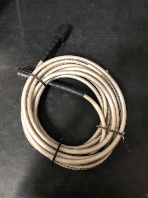 Photo 2 of 1/4 in. x 25 ft. Replacement/Extension Hose with M22 Threaded Connections for 3200 PSI Cold Water Pressure Washers
