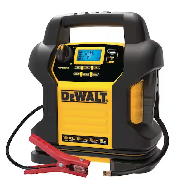 Photo 1 of DEWALT 1600 Peak Amp Jump Starter with Digital Compressor and USB Power Bank