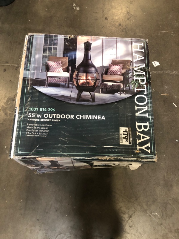 Photo 3 of Hampton Bay 55.5 in. Outdoor Chimenea