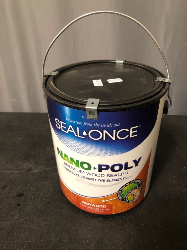 Photo 2 of 1 gal. Seal-Once Nano Poly Redwood Exterior Penetrating Wood Stain and Sealer with Polyurethane