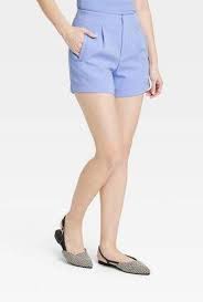 Photo 1 of Size 4 Women's High-Rise Tailored Shorts - A New Day Purple 