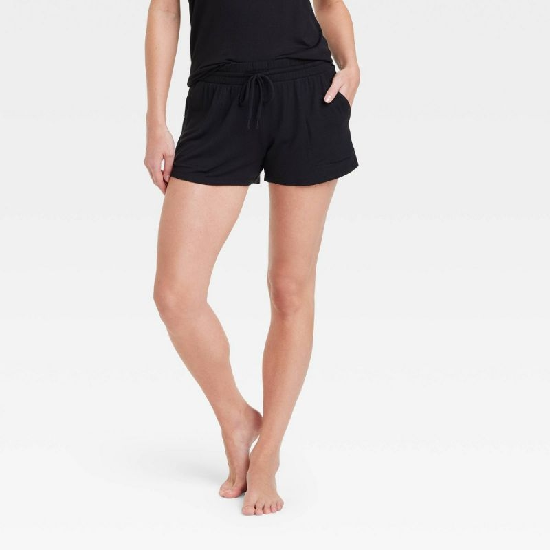 Photo 1 of Medium Women's Beautifully Soft Pajama Shorts - Stars Above™ Black 
