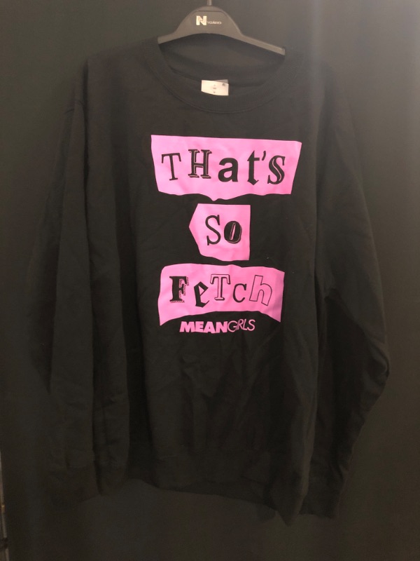 Photo 2 of Medium Women's Mean Girls That's So Fetch Graphic Sweatshirt - Black 