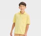 Photo 1 of Boys' Short Sleeve Washed Polo Shirt - art class Lemon Yellow S