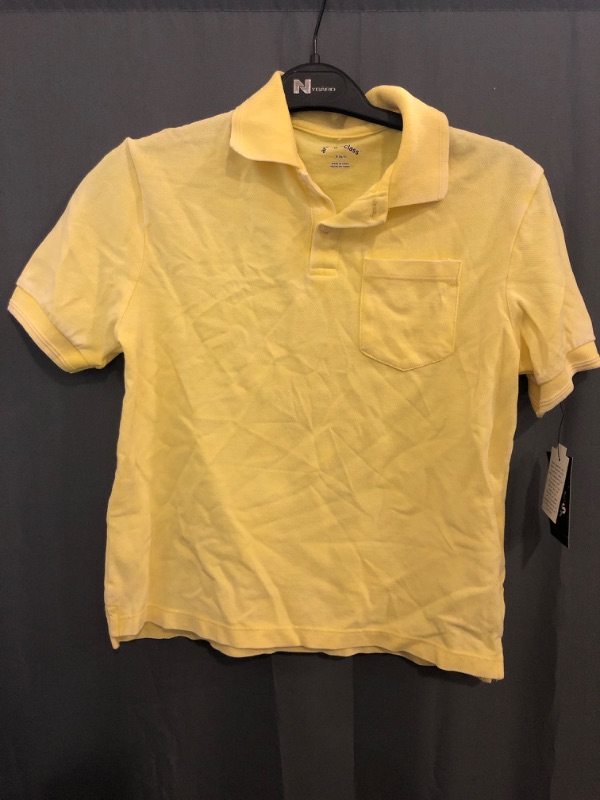 Photo 2 of Boys' Short Sleeve Washed Polo Shirt - art class Lemon Yellow S