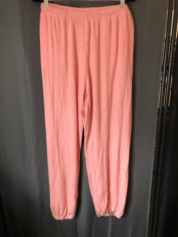 Photo 1 of Medium Women's Cozy Ribbed Jeggings Jogger Pants - Colsie™ Pink 