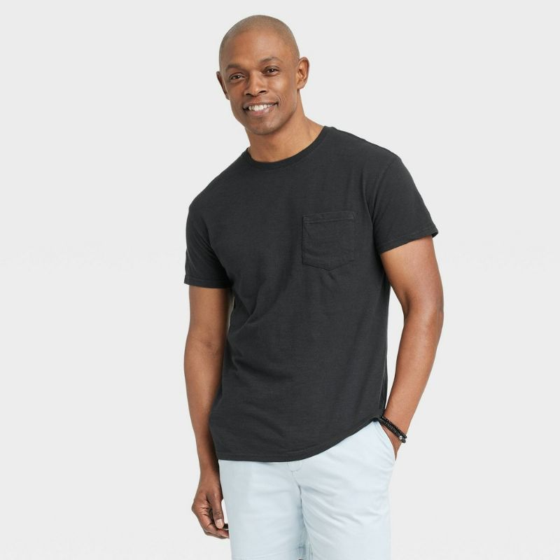 Photo 1 of Small Men's Short Sleeve Crewneck T-Shirt - Goodfellow & Co™ Black 
