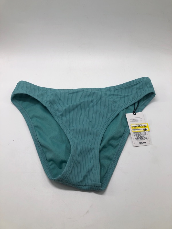 Photo 2 of (S) Women's Ribbed Hipster Cheeky Bikini Bottom - Shade & Shore™ Green S
