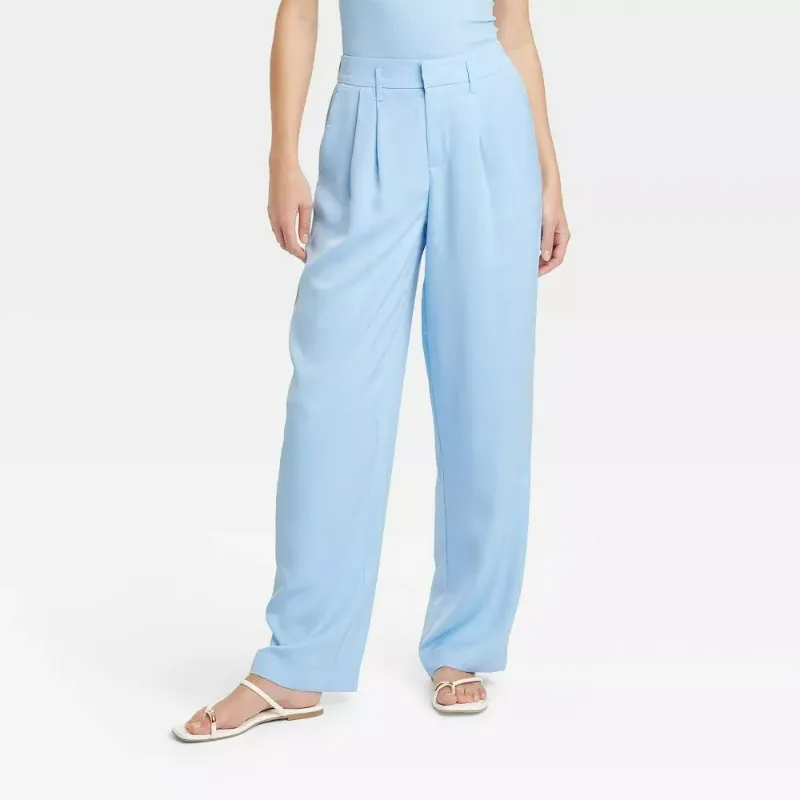 Photo 1 of Size 16 A New Day Women's Relaxed Casual High Rise 32" Trousers, Blue