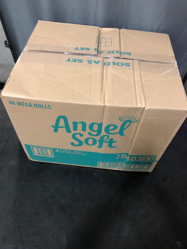 Photo 3 of Angel Soft Toilet Paper, 48 Mega Rolls = 192 Regular Rolls, Soft and Strong Toilet Tissue
