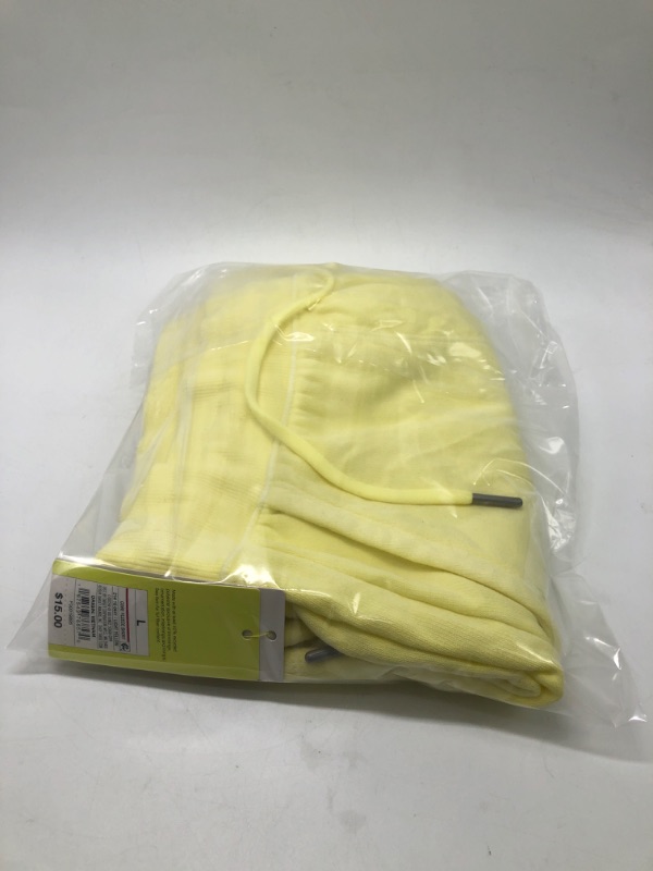 Photo 3 of Large Women's Fleece High-Rise Shorts 3.5" - All in Motion™ Light Yellow 
