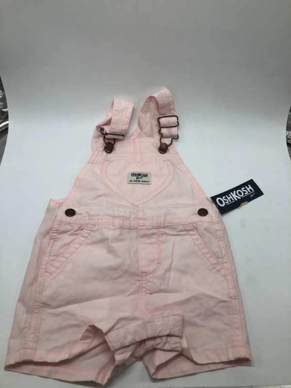 Photo 2 of 18M  B'gosh Toddler Girls' Heart Pocket Shortalls - Pink 
