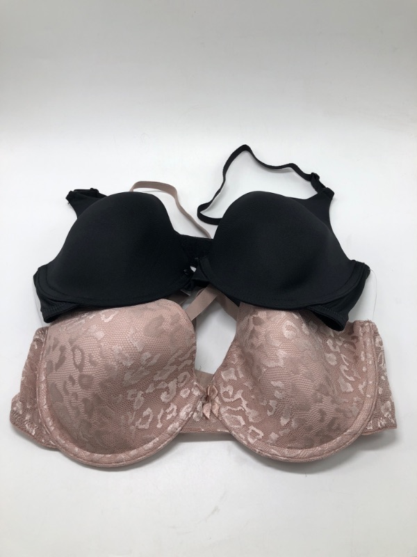 Photo 2 of Maidenform Self Expressions Women's T-Shirt Bra 2pk - Black/Blush 36D
