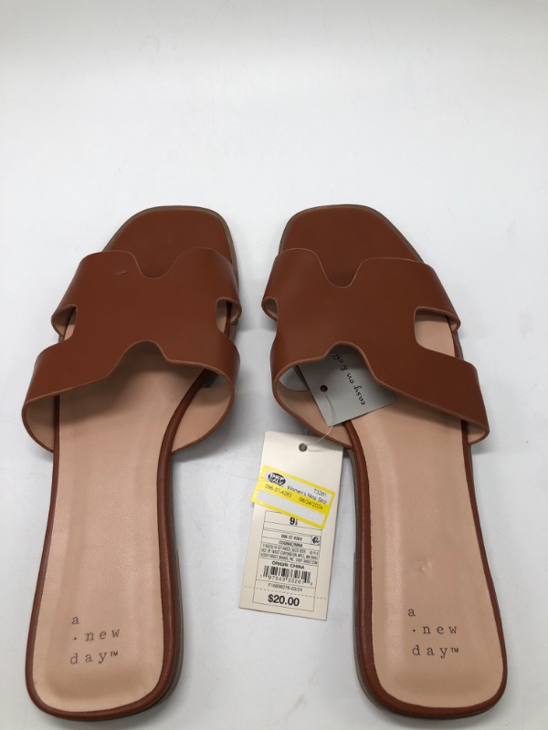 Photo 2 of 9.5 Women's Nina Slide Sandals - a New Day™ Cognac 